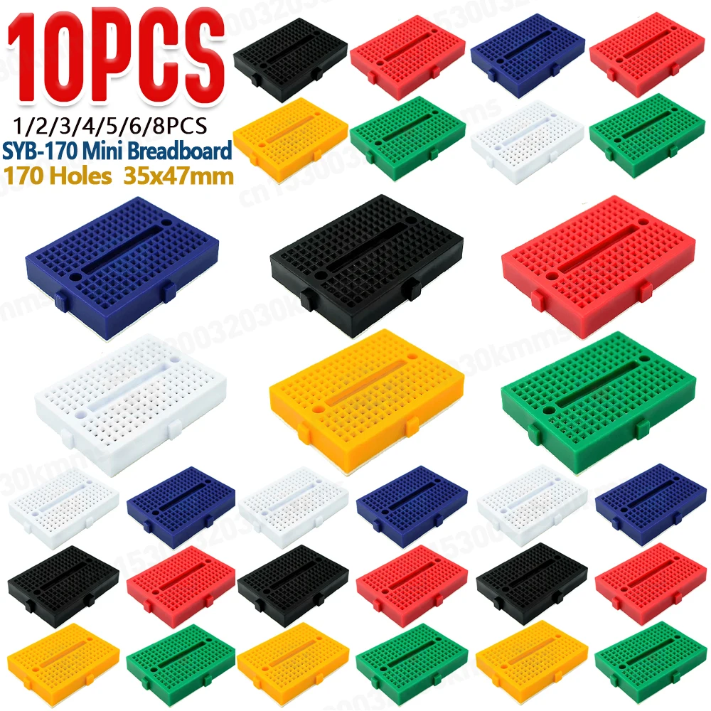 Diy Electronics Breadboard - 1-10 Buah SYB-170 Papan Prototipe Tanpa