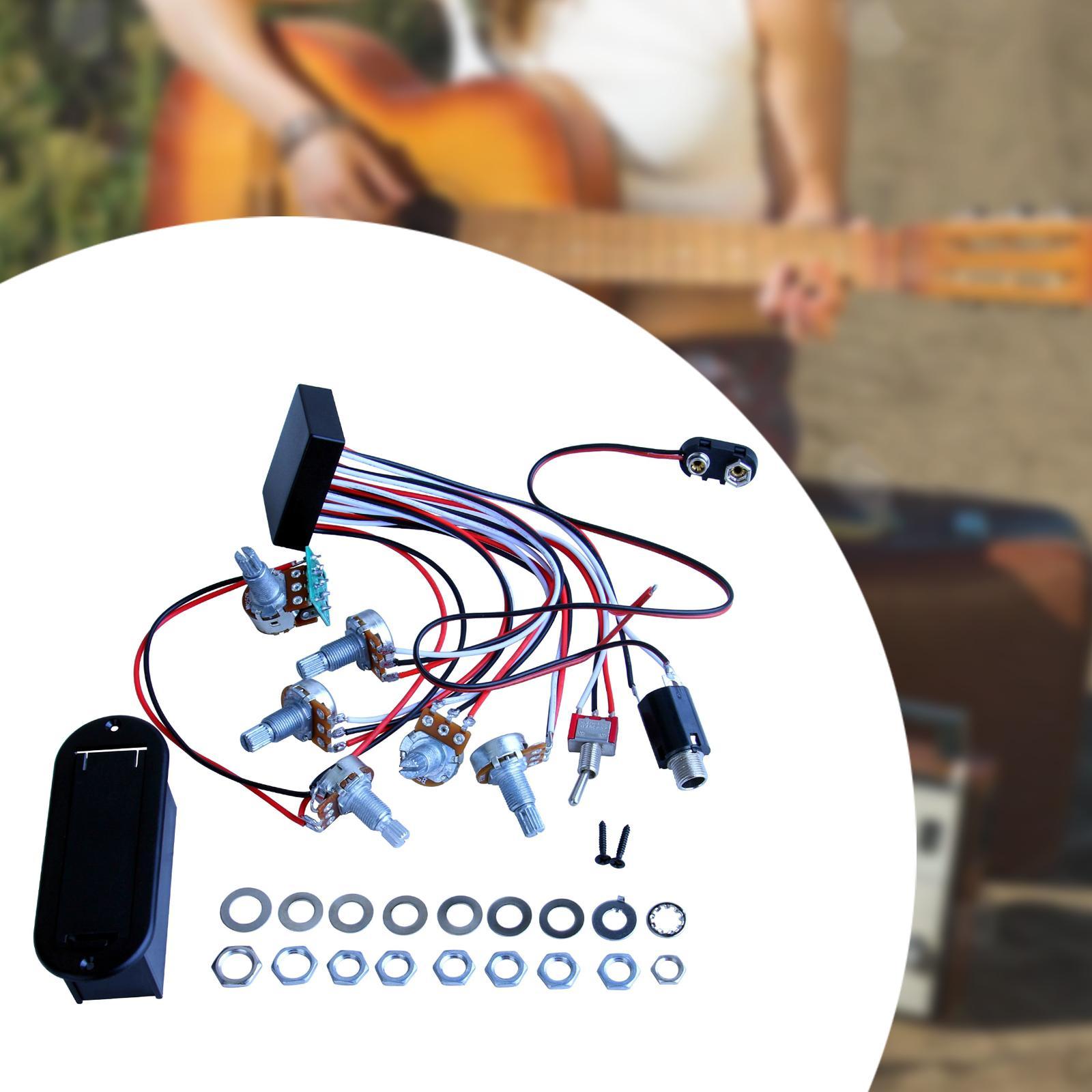 Diy Guitar Electronics Kit - Pengganti Preamp Elektronik Amplifier Aktif Pasif