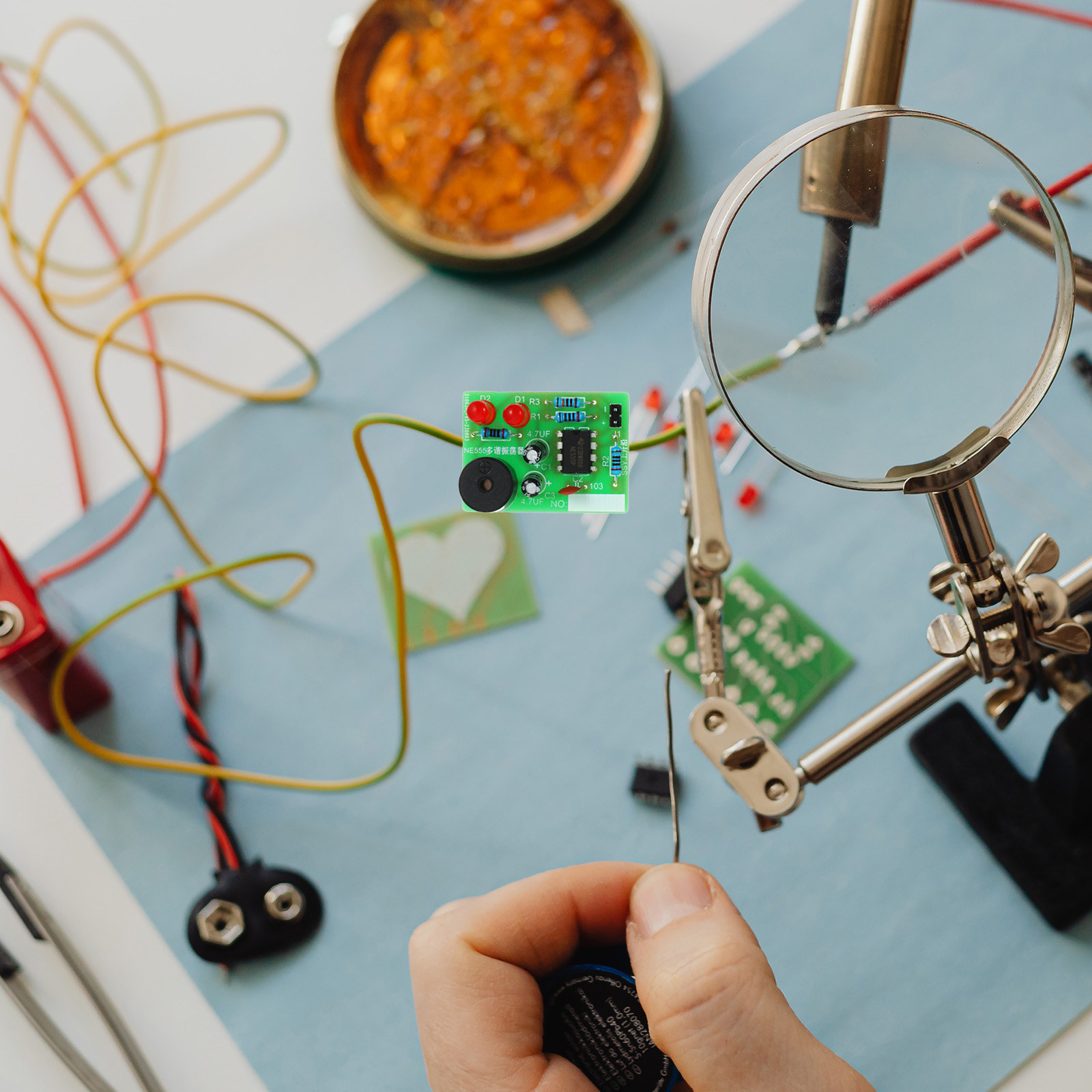 Diy Electronics Kits For Beginners - 5Set Kit Pelatihan Penyolderan Papan Latihan