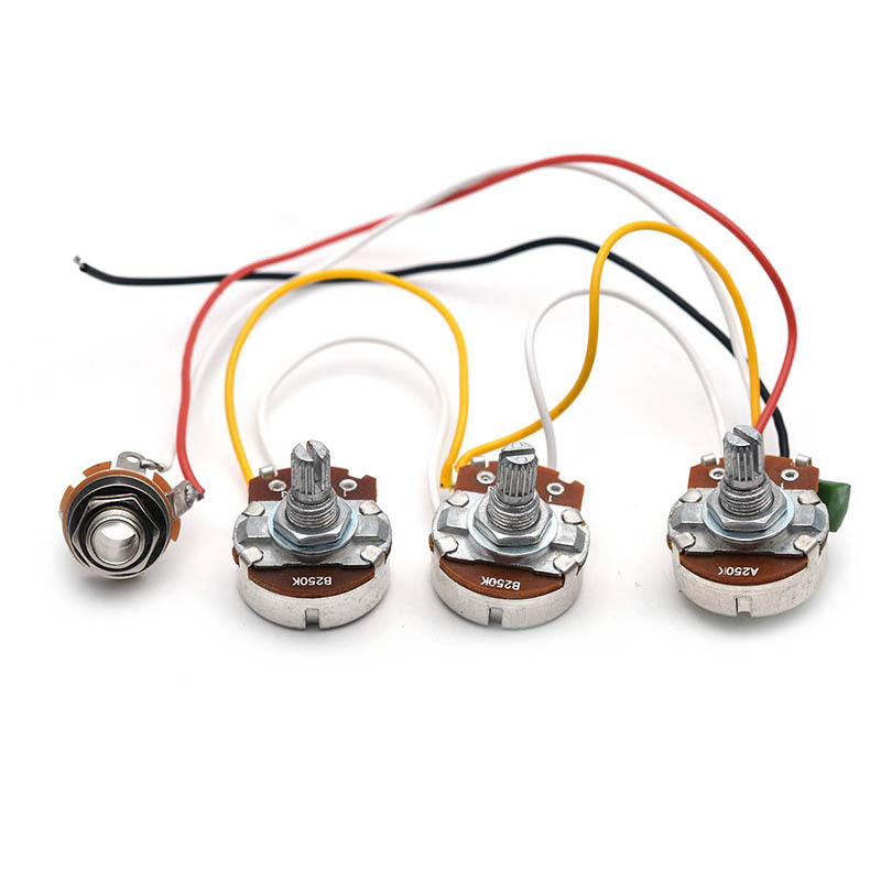 Diy Guitar Electronics Kit - Harness Kabel Bass Elektrik 2V1T dengan
