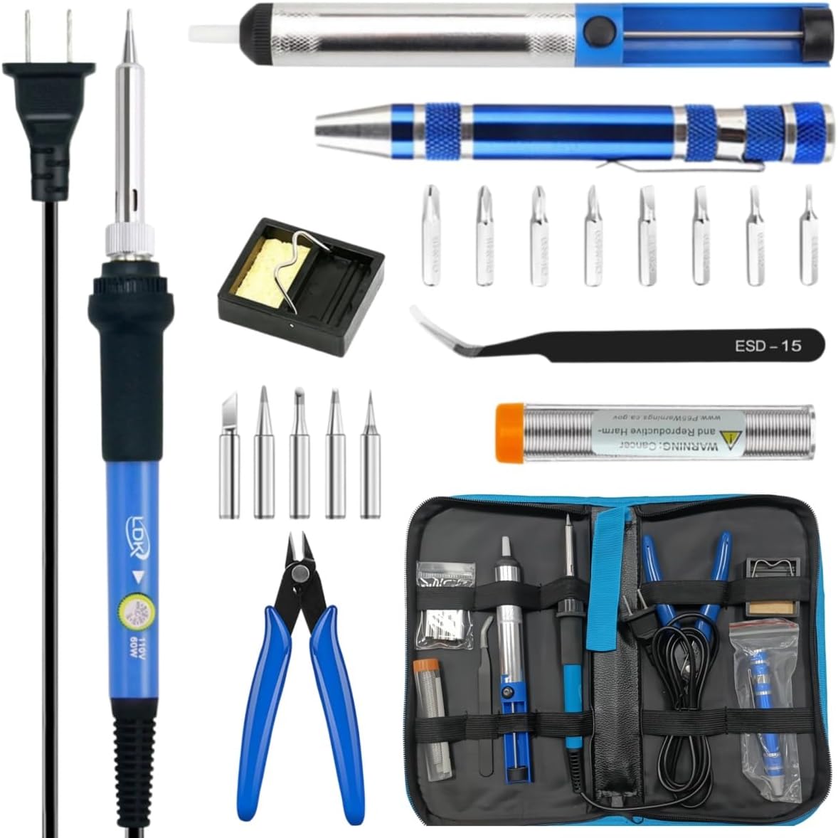 Soldering Iron Kit - Kit Soldering Iron 60W dengan Temperatur