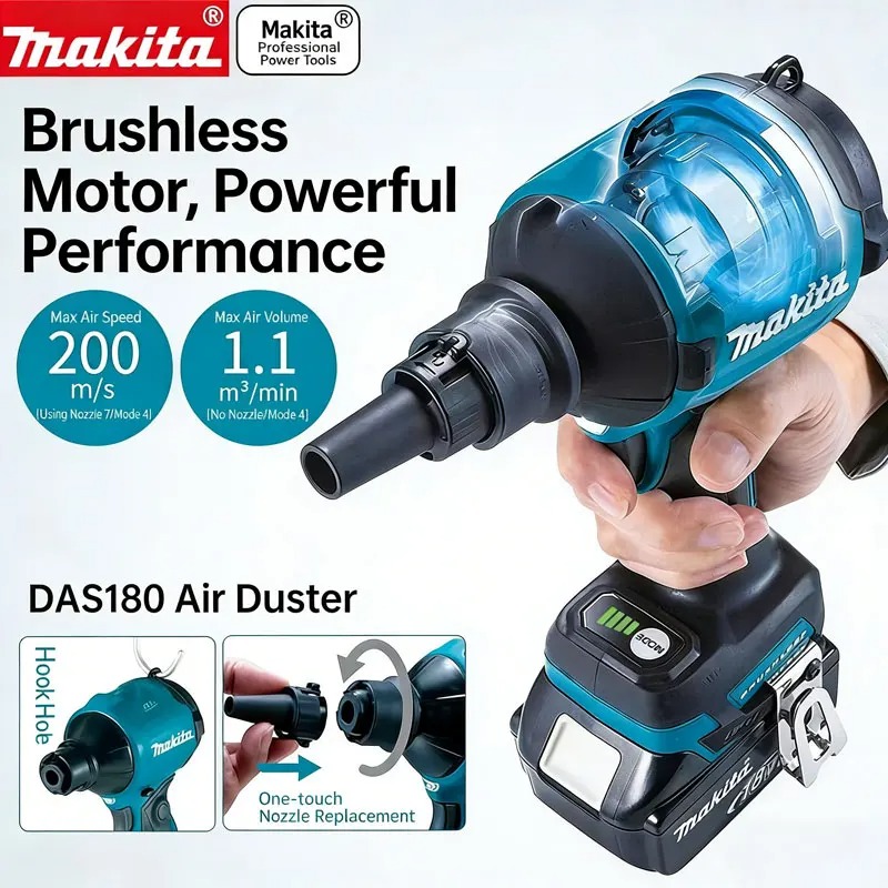 Diy Electronics Workshop - Makita DAS180 18V Pistol Peniup Debu