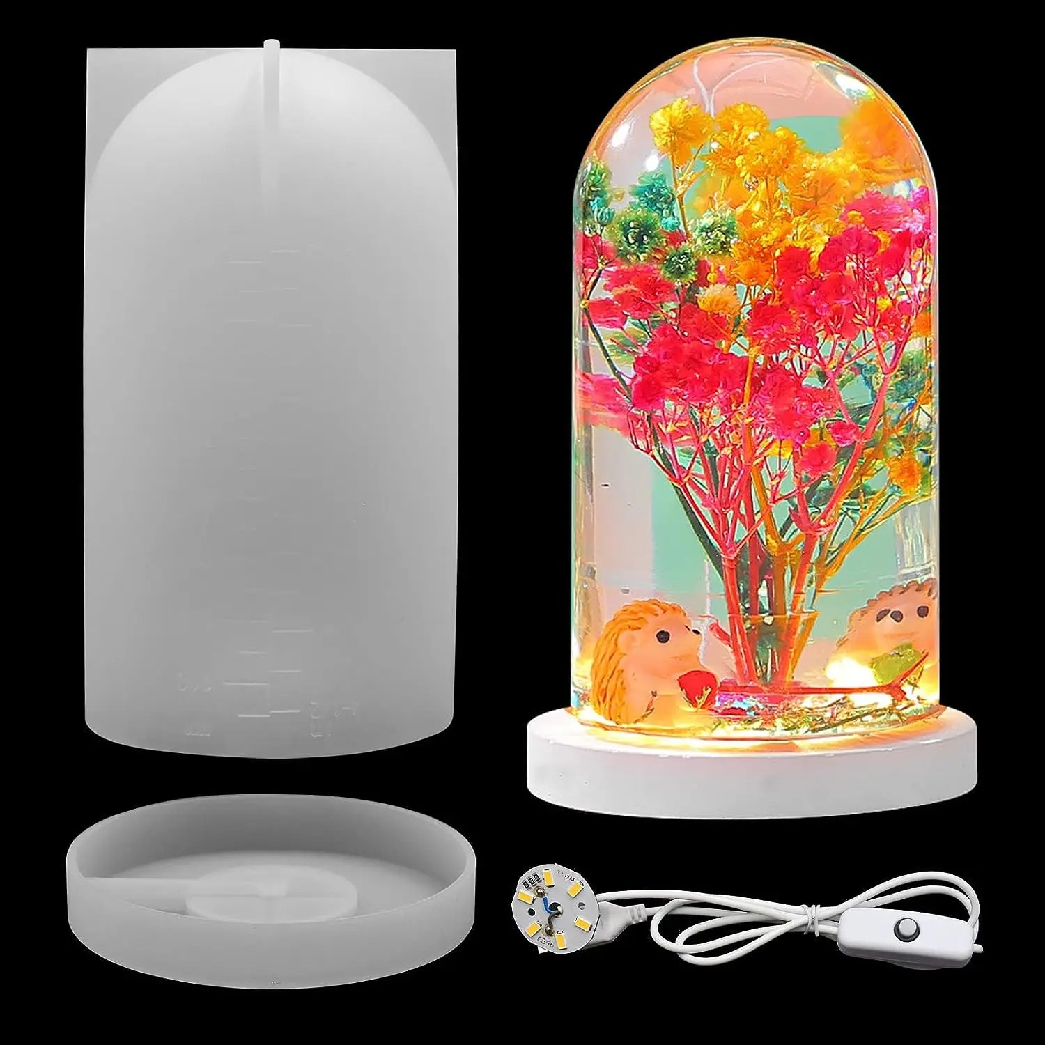 Diy Lamp Electronics - Cetakan Resin Epoksi Kristal DIY Ornamen