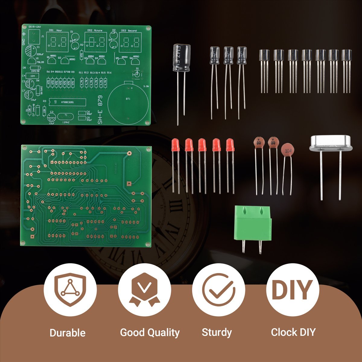 Diy Electronics Flux - A003 AT89C2051 6 Layar LED Digital