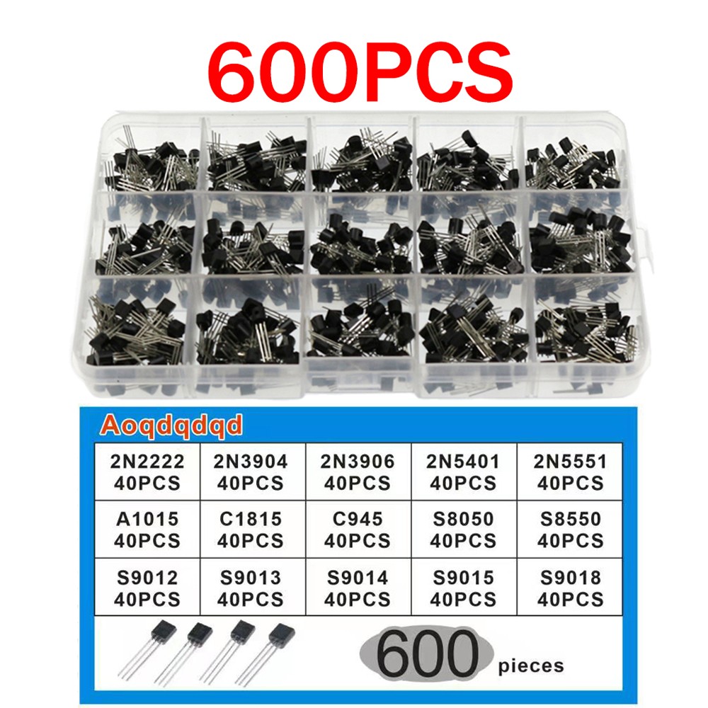 Mosfet Transistor Set - 600pcs Kit Transistor A1015 C1815 C945
