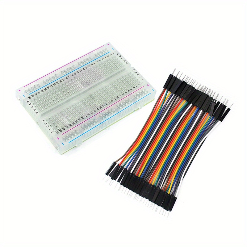 Diy Electronics Breadboard - 1 buah 400 titik transparan Mini