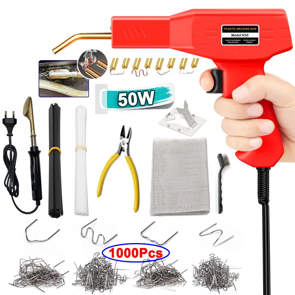 Soldering Iron Kit - Mesin las plastik 50W, Stapler las,