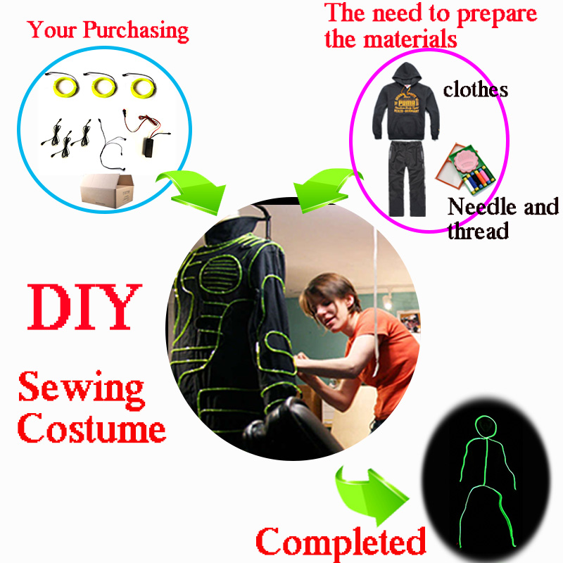 Kostum Cosplay Matchstick Men  - Diy Electronics Wire ulasan dan harga