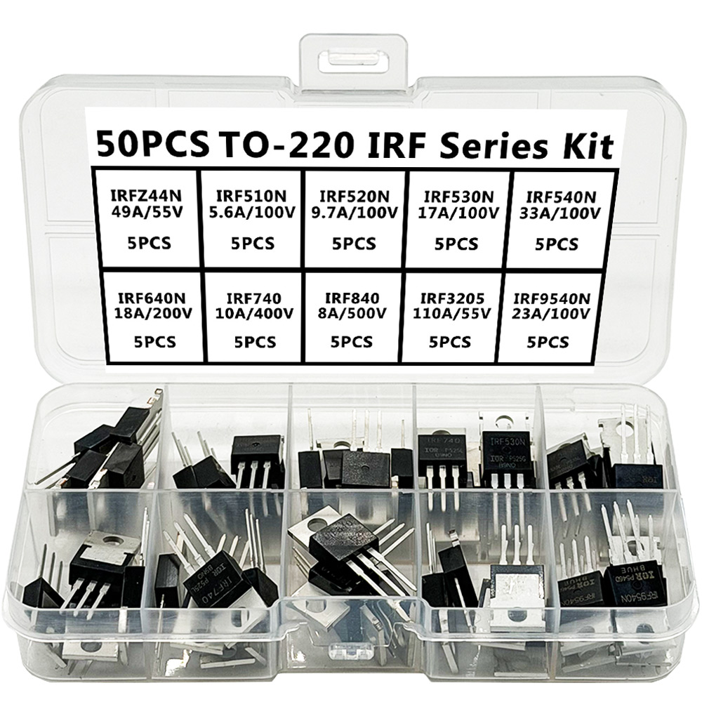 50 Buah Kit Seri IRF TO-220 IR - Mosfet Transistor Set ulasan dan harga