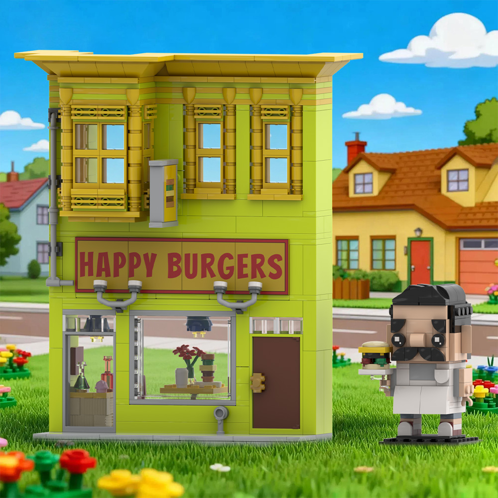 Gobricks MOC Bobs Burgers Mode - Diy Electronics Shop ulasan dan harga