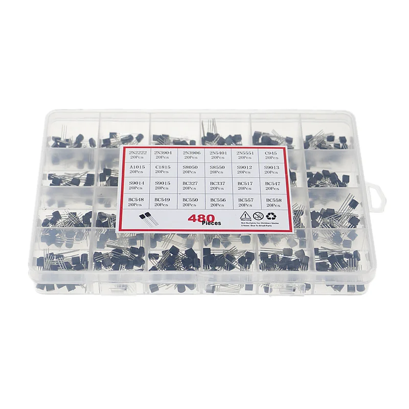 480 Buah 24 Jenis Paket Kit Be - Mosfet Transistor Set ulasan dan harga