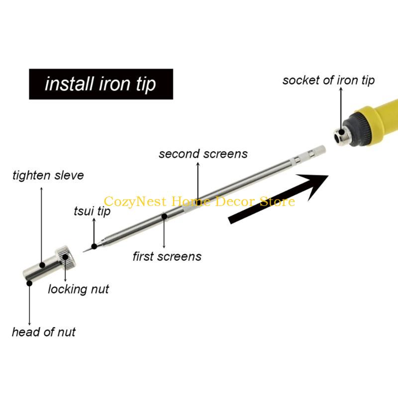 92MF T12 Stasiun Las Pegangan  - Useful Diy Electronics ulasan dan harga