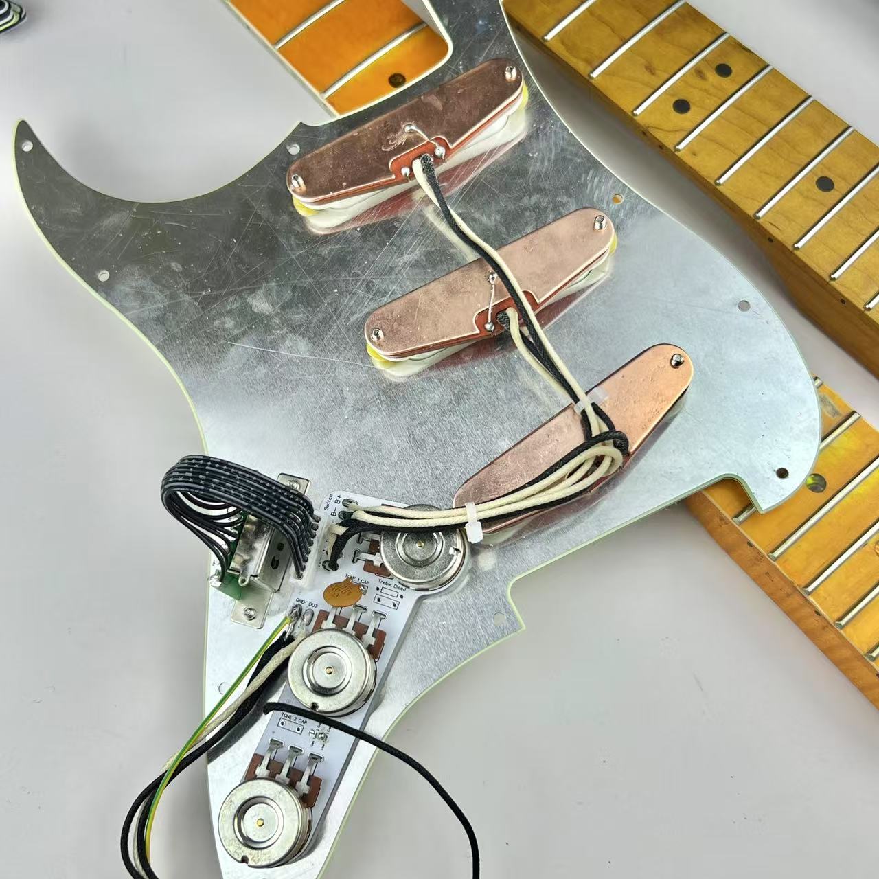 Kit Pickguard Gitar DIY ST SSS - Diy Guitar Electronics Kit ulasan dan harga