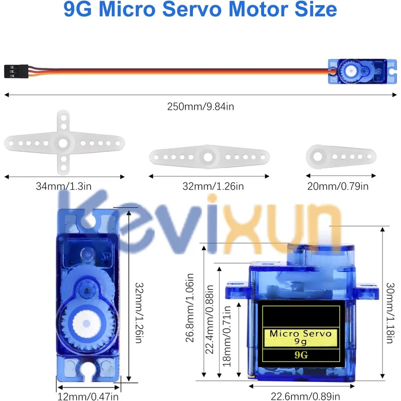 2/5/10 Buah SG90 9G Kontrol Mo - Servo Motor Sg90 ulasan dan harga