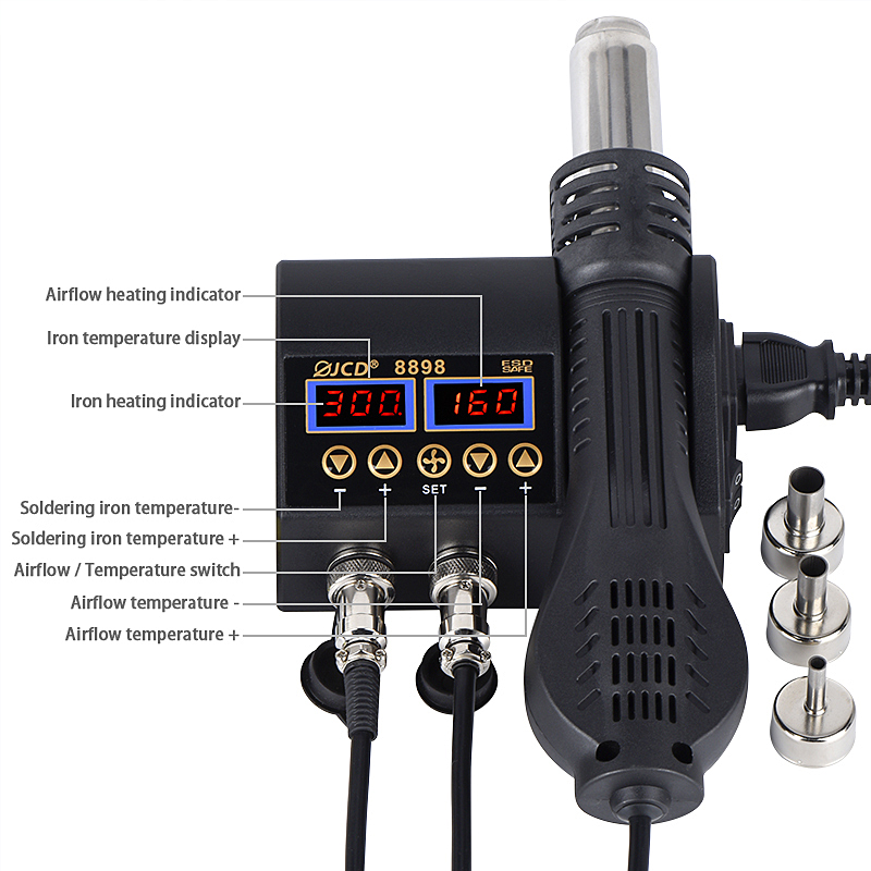 2 In 1 750W Pistol Udara Panas - Useful Diy Electronics ulasan dan harga