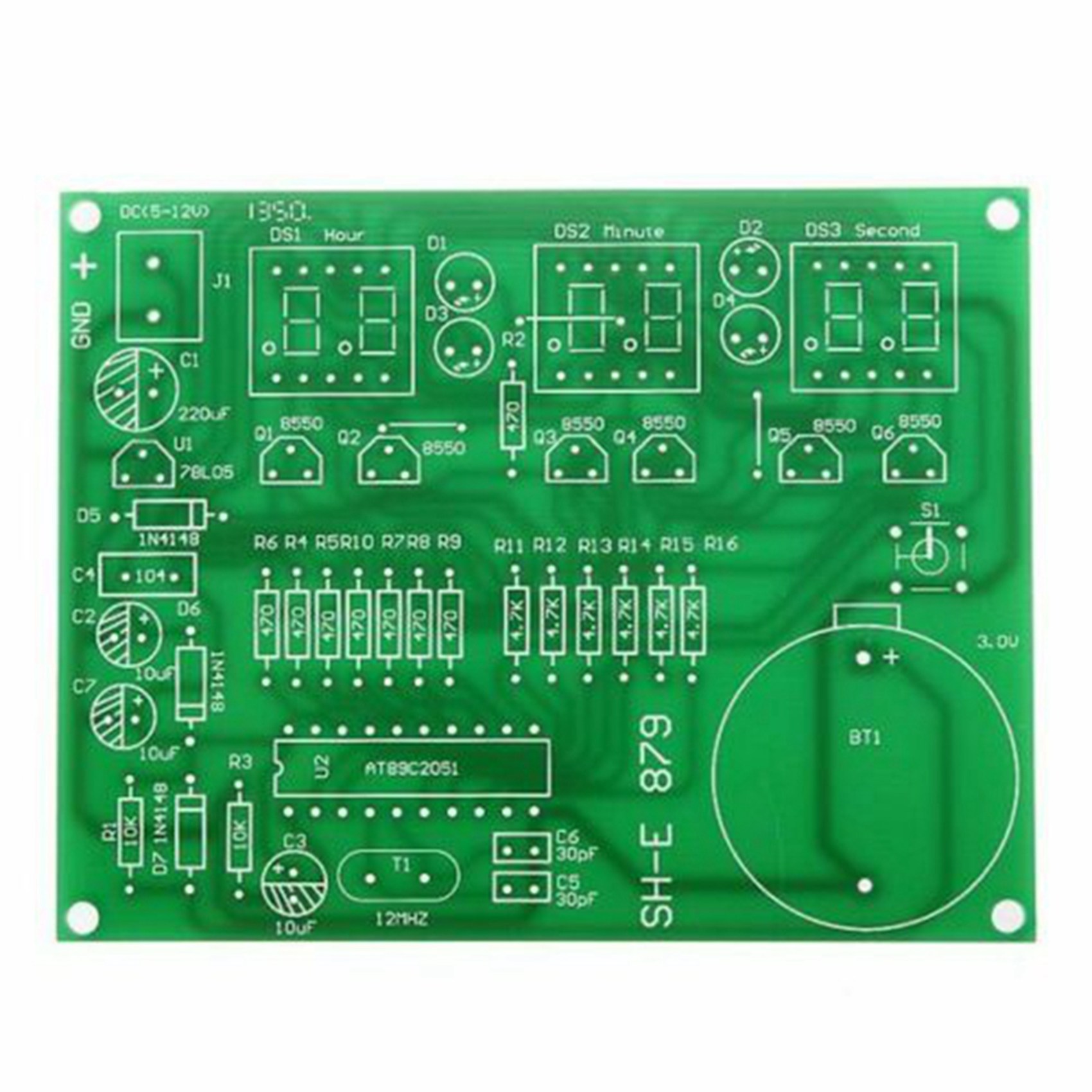 T31C-3 Set AT89C2051 6 Tampila - Diy Electronics Flux ulasan dan harga