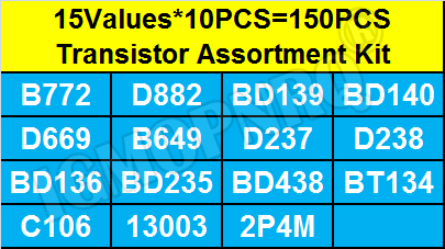 150 buah TO-126 paket bermacam - Mosfet Transistor Set ulasan dan harga