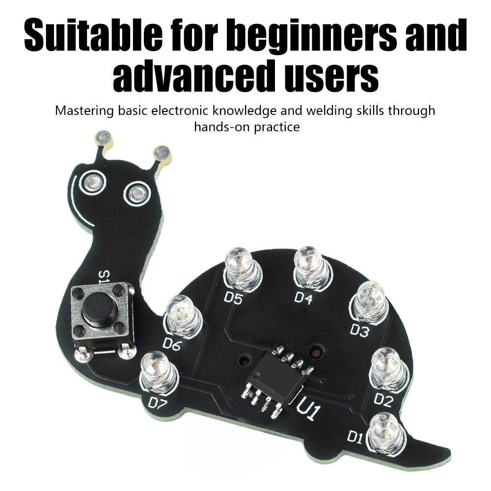 Lampu LED Snail Flowing Light  - Diy Electronics Kits For Beginners ulasan dan harga