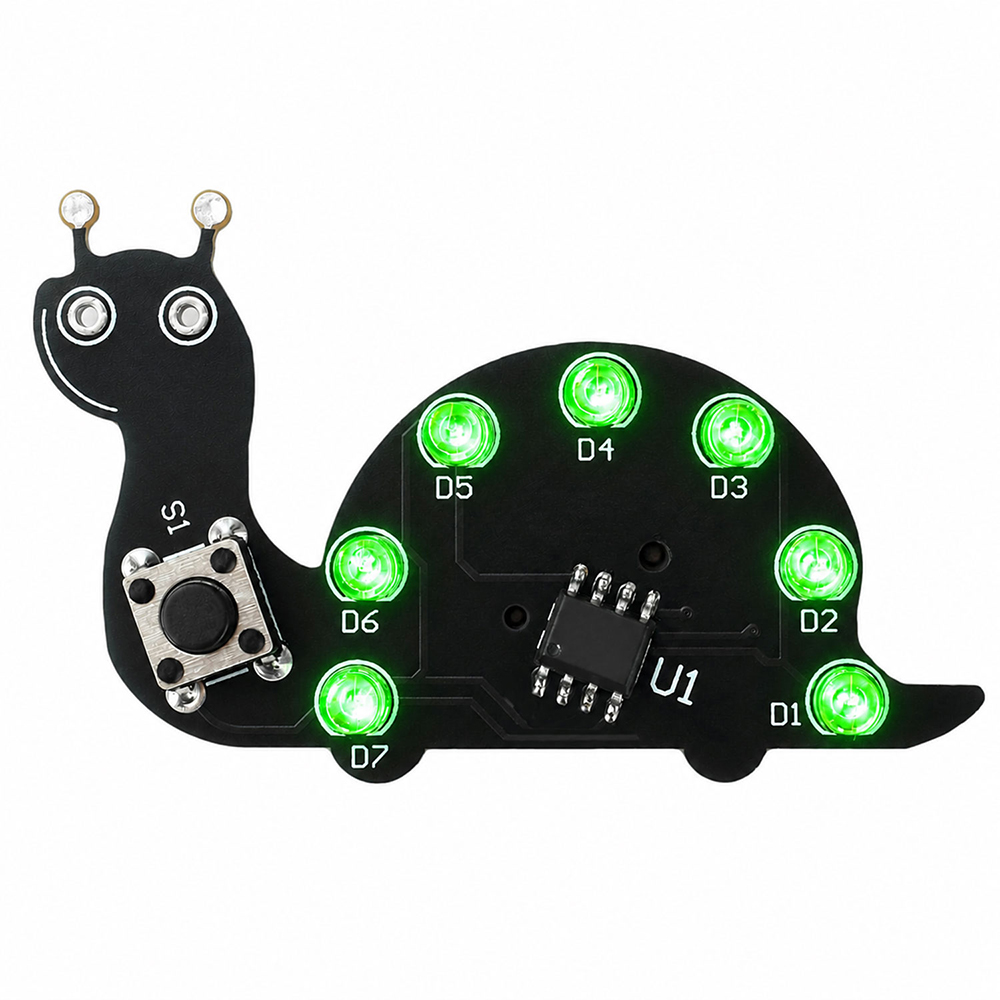 Lampu LED Snail Flowing Light  - Diy Electronics Kits For Beginners ulasan dan harga