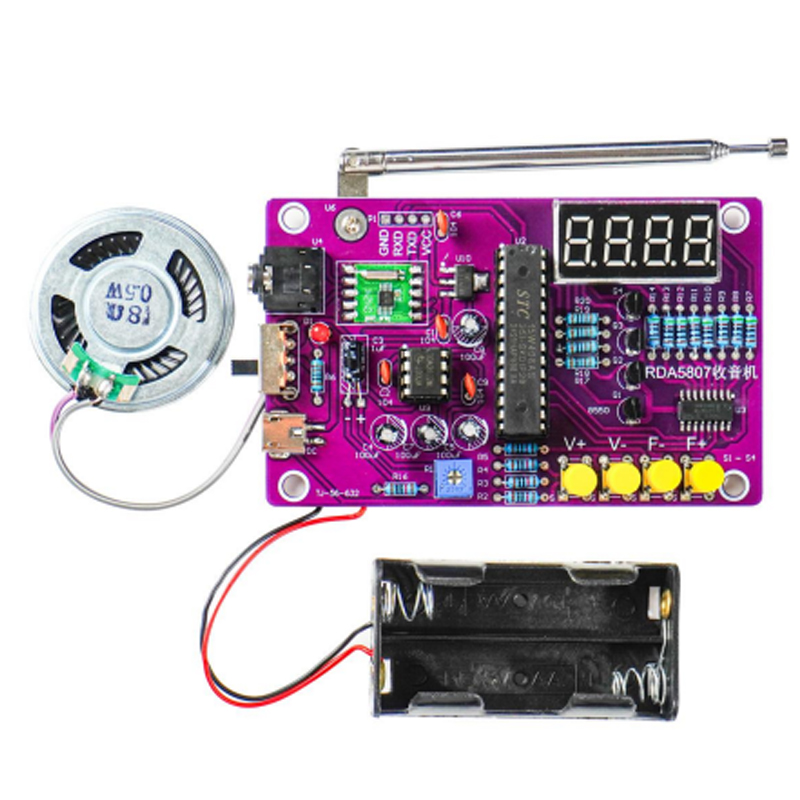 Kit Elektronik Radio FM DIY 87 - Diy Electronics Projects ulasan dan harga