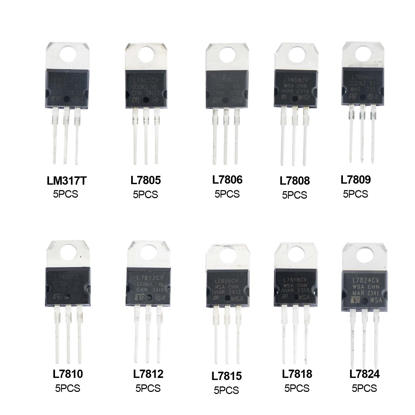 50 buah Regulator tegangan Kit - Mosfet Transistor Set ulasan dan harga