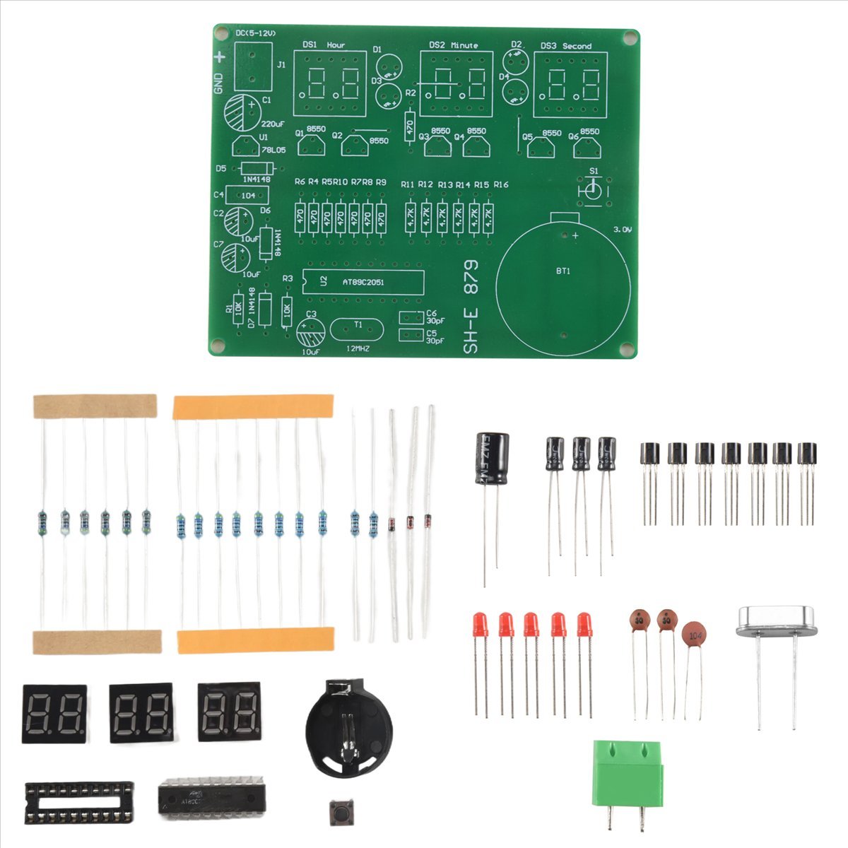 A003 AT89C2051 6 Layar LED Dig - Diy Electronics Flux ulasan dan harga