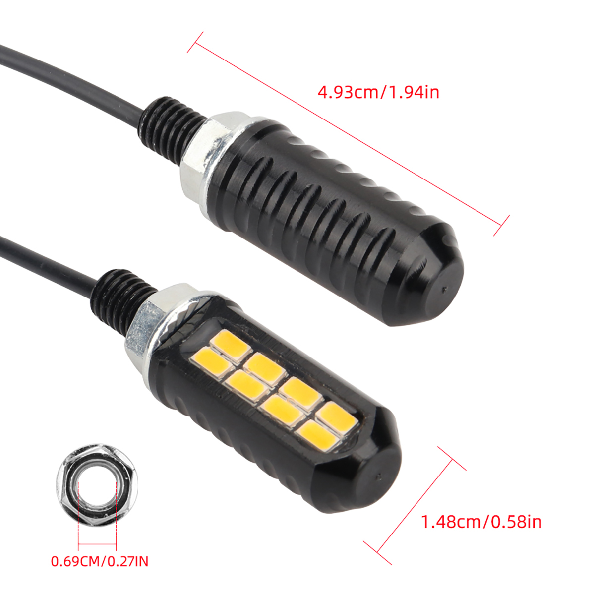 1 Pasang Lampu LED Motor 8SMD  - Diy Lamp Electronics ulasan dan harga