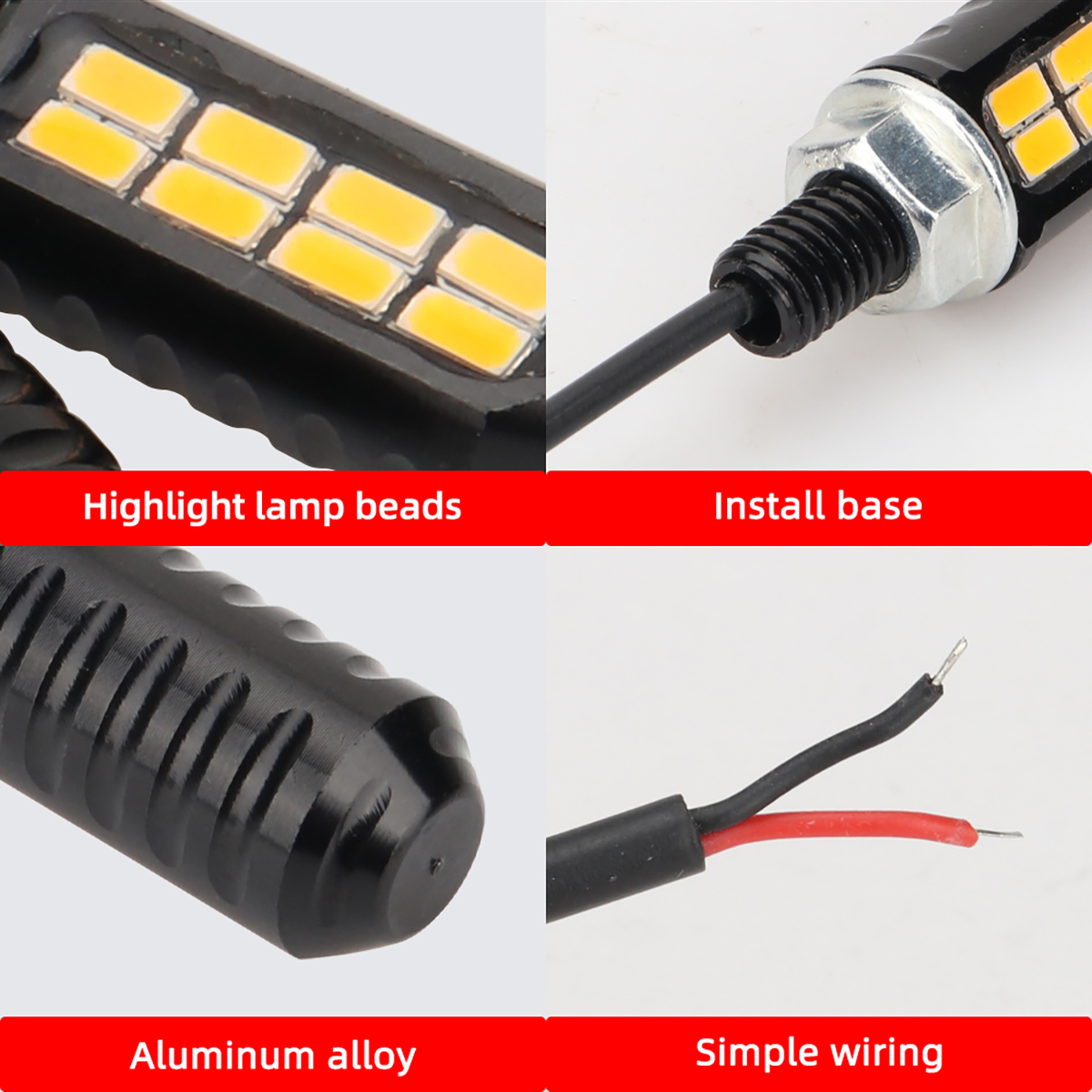 1 Pasang Lampu LED Motor 8SMD  - Diy Lamp Electronics ulasan dan harga