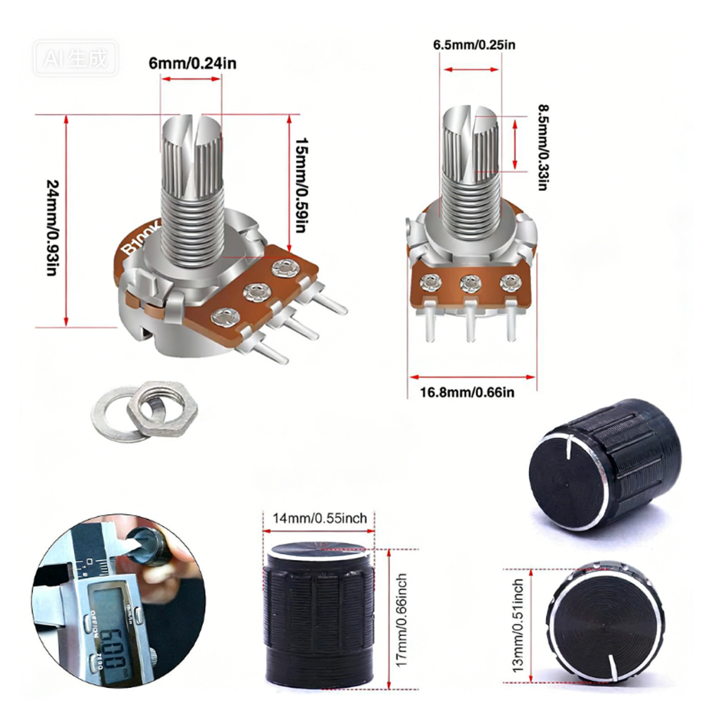 Kit Potensiometer 84 Buah 1K H - Diy Guitar Electronics Kit ulasan dan harga