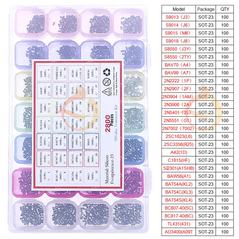 DIP SMD set aneka Chip Transis - Mosfet Transistor Set ulasan dan harga