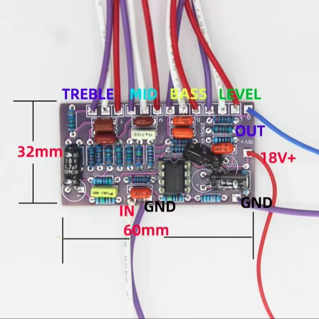 Kit Preamp Aktif Jazz Bass, Pa - Diy Guitar Electronics Kit ulasan dan harga
