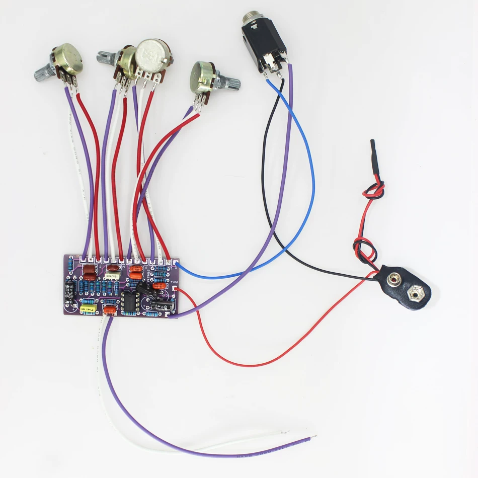Kit Preamp Aktif Jazz Bass, Pa - Diy Guitar Electronics Kit ulasan dan harga