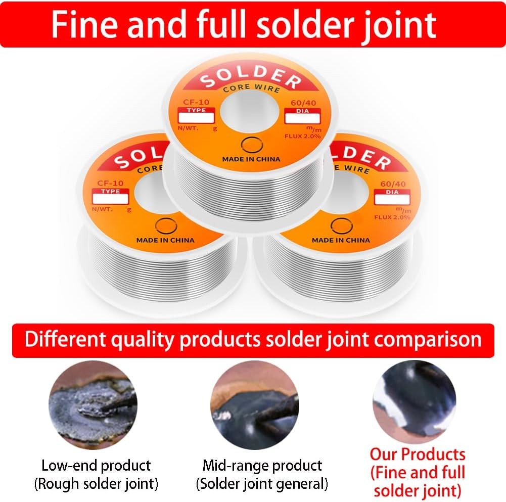 Kawat Solder timah inti Rosin, - Diy Electronics Flux ulasan dan harga