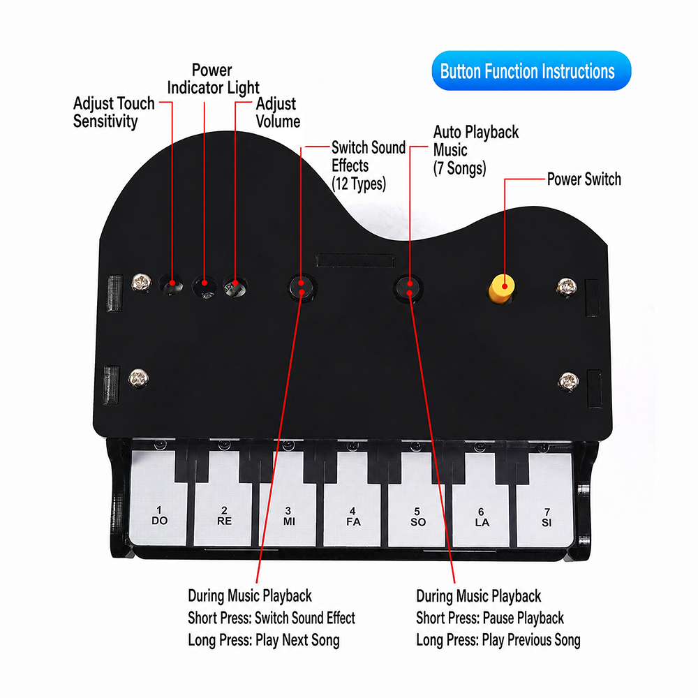 Kit Keyboard Elektronik DIY 7  - Diy Guitar Electronics Kit ulasan dan harga