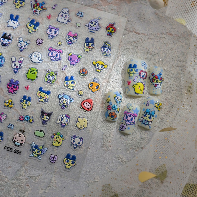 Stiker kuku 3D relief elektron - Diy Electronics Components ulasan dan harga