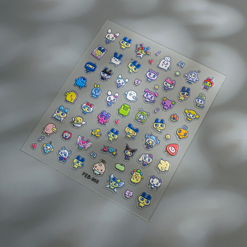 Stiker kuku 3D relief elektron - Diy Electronics Components ulasan dan harga