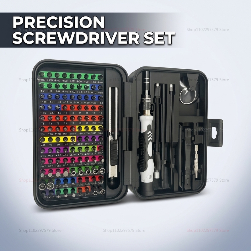 Set Obeng Presisi 132 in 1 den - Diy Electronics Shop ulasan dan harga