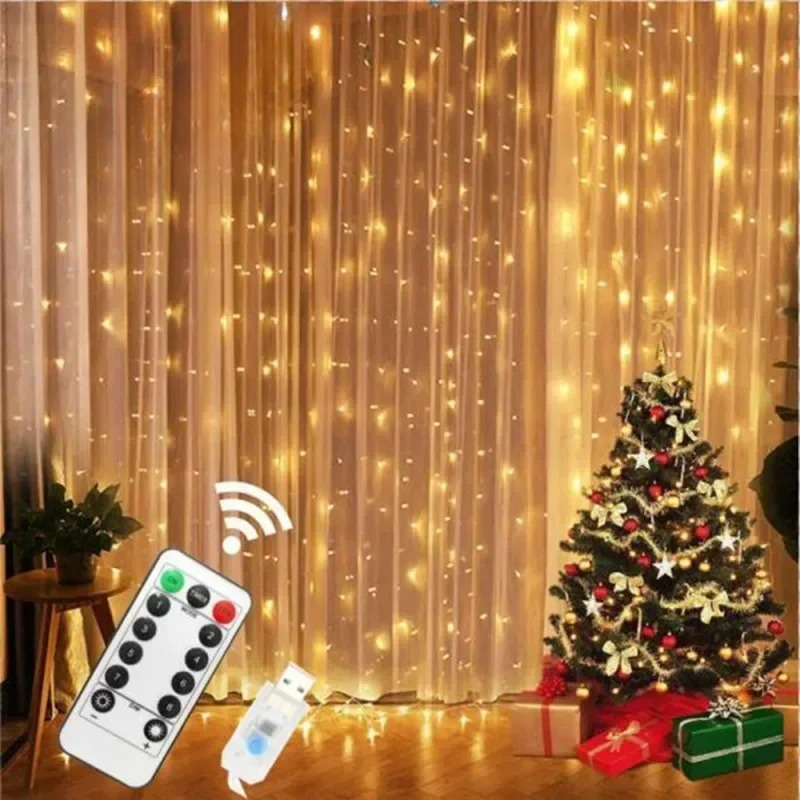 Lampu Hias Tirai 6x3M/3x3m unt - Diy Electronics News ulasan dan harga