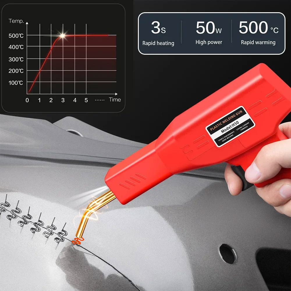 Mesin las plastik 50W, Stapler - Soldering Iron Kit ulasan dan harga