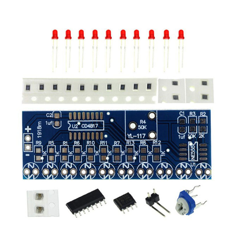 NE555 + CD4017 Kit DIY rangkai - Diy Electronics News ulasan dan harga